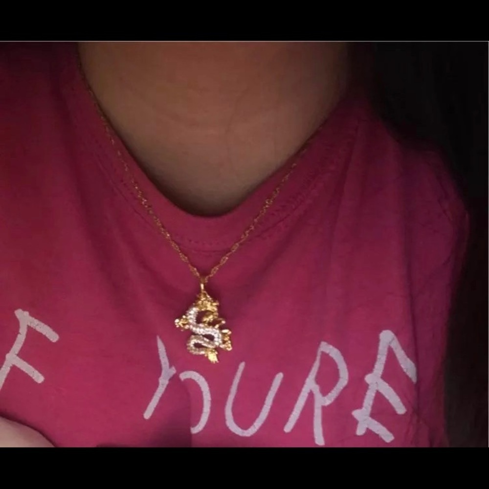 18k dragon necklace, men dragon necklace - Picture 5 of 5